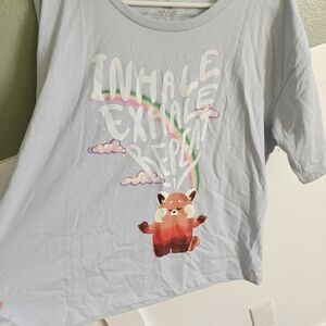 Disney Blue Short Sleeve Tee with Playful Graphic